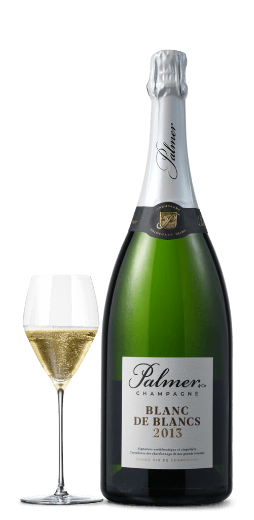 Bild på flaska och glas från palmer & co