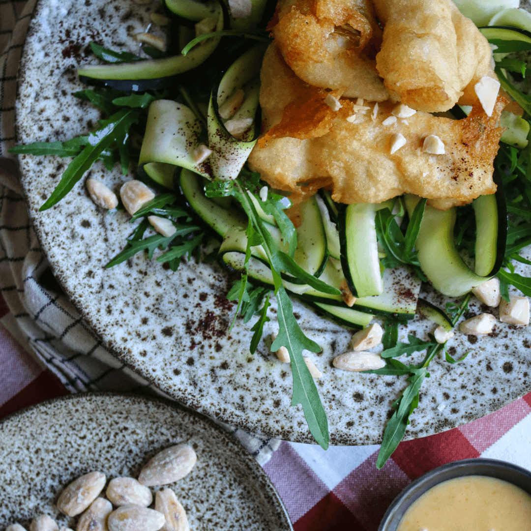 Recept-Friterad-kolja-zucchinisallad-citronemulsion