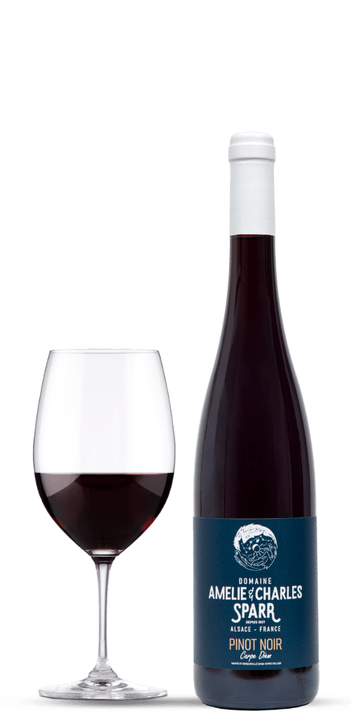Charles Sparr Pinot Noir Carpe Diem rödvinsflaska från Alsace.