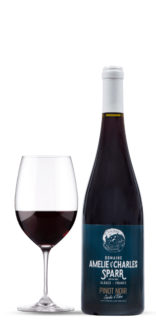 Charles Sparr Pinot Noir Jardin d’Eden rödvinsflaska från Alsace.